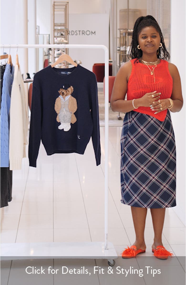 Polo Bear Wool & Cashmere Crewneck Sweater, sales video thumbnail