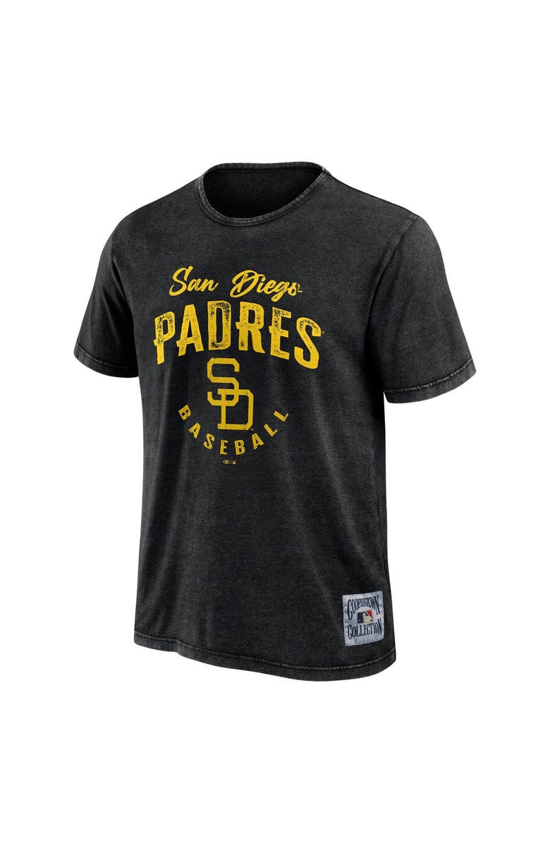 Darius Rucker Collection by Fanatics Men's Darius Rucker Collection by Fanatics Black San Diego Padres Cooperstown Collection Washed T-Shirt, Alternate, color, Black