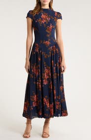 Reformation Maven Floral Print Maxi Dress