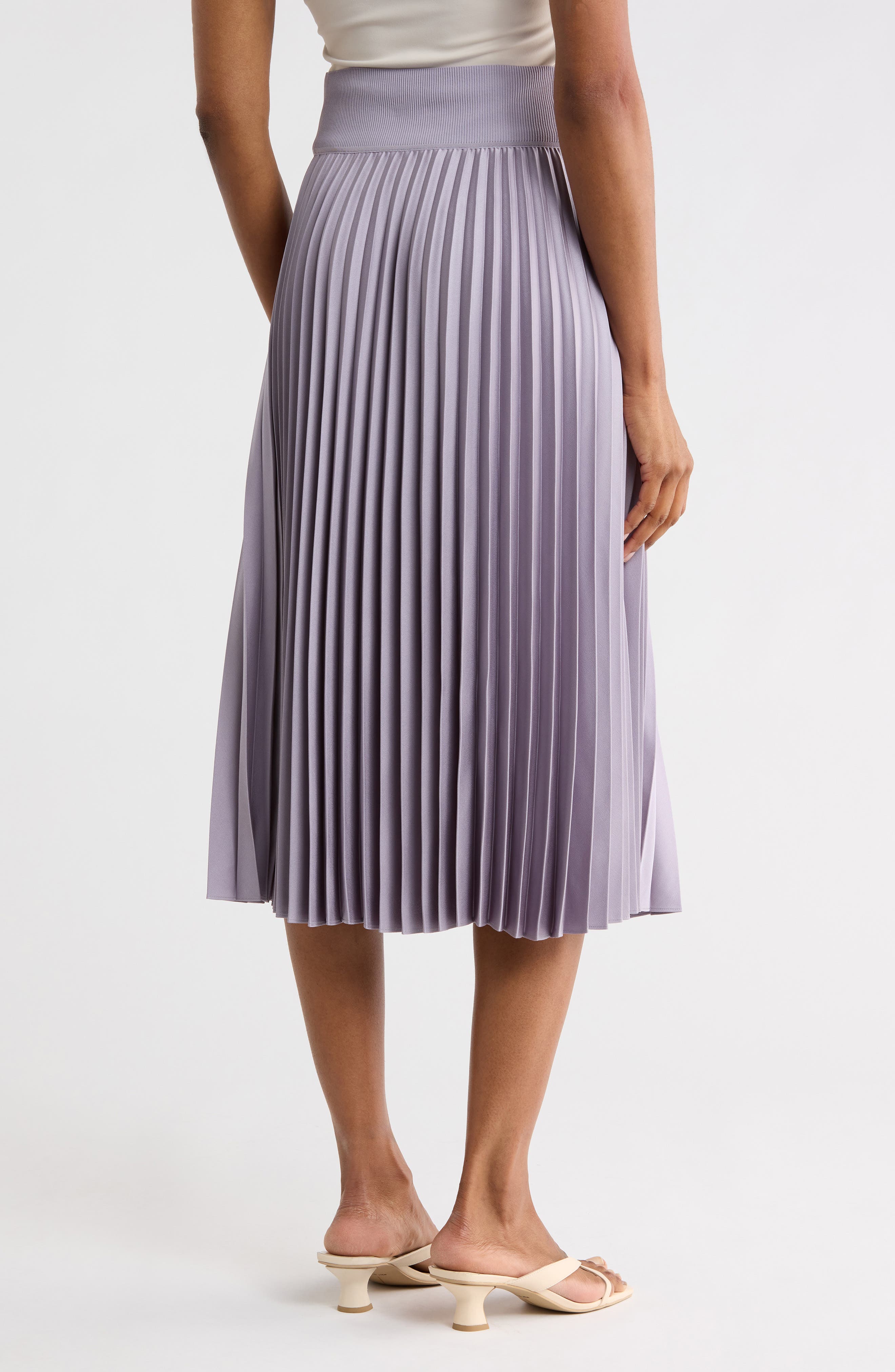 Dorothea Ribbed Pleated A-Line Skirt (Women) | Nordstromrack