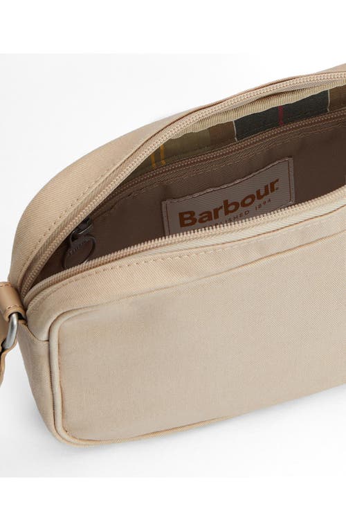 Barbour Olivia Cotton Canvas Crossbody Bag In Light Sand