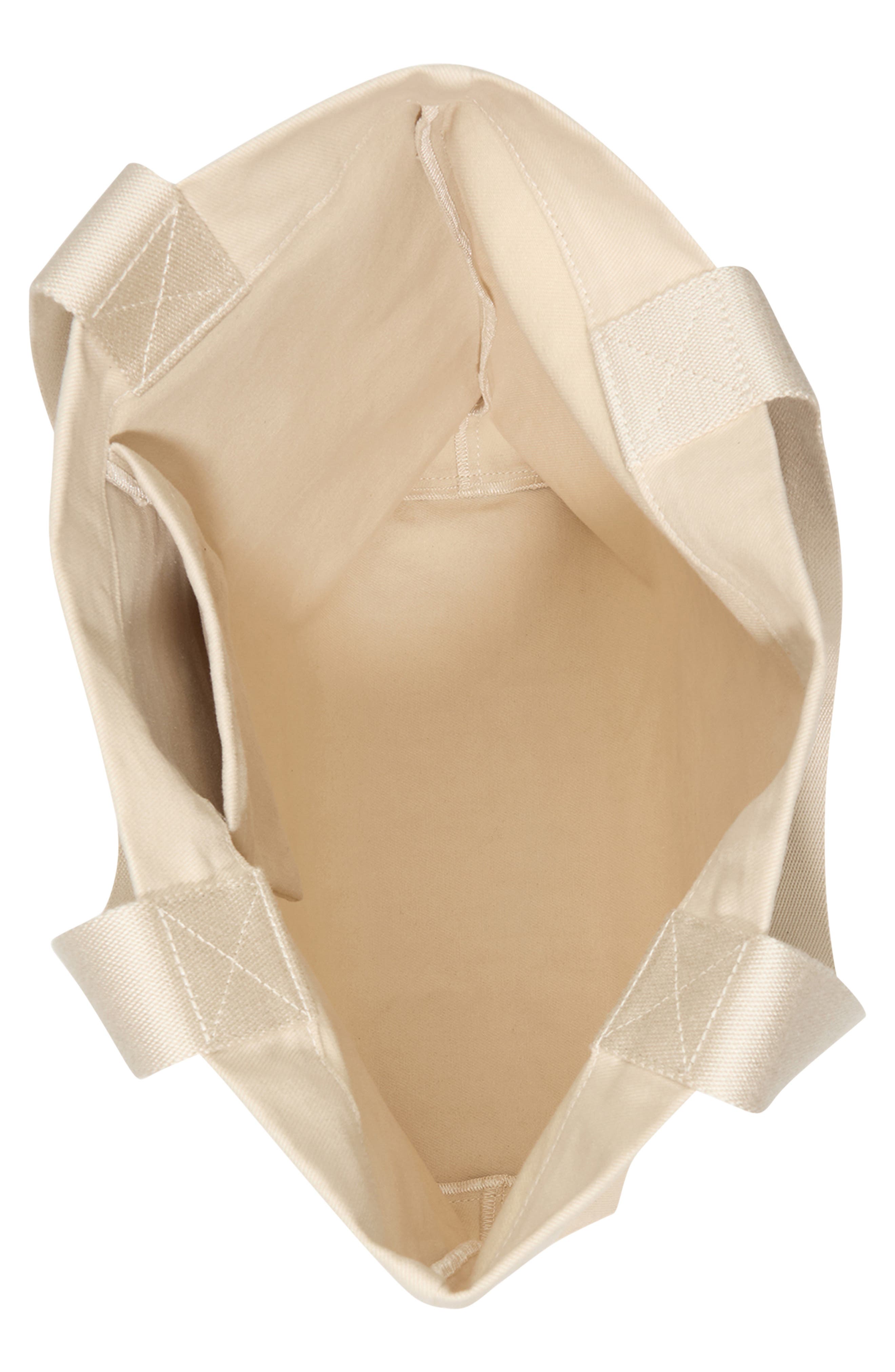 Brooks Brothers Tribeca Cotton Canvas Tote Bag, Alternate, color, Natural