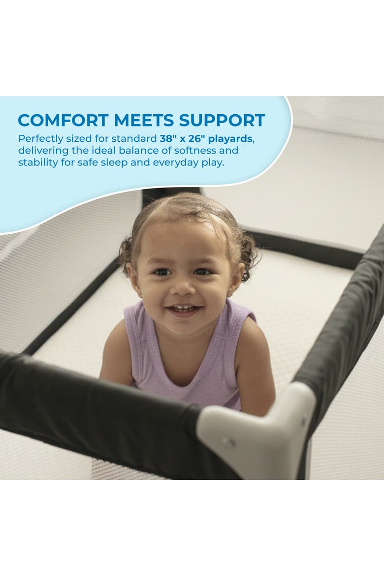 Pack and Play Mattress Washable Waterproof Hypoallergenic Topper, Alternate, color, White