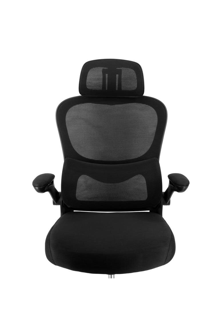 Full Back Adjustable Office Chair with Headrest, Alternate, color, Black