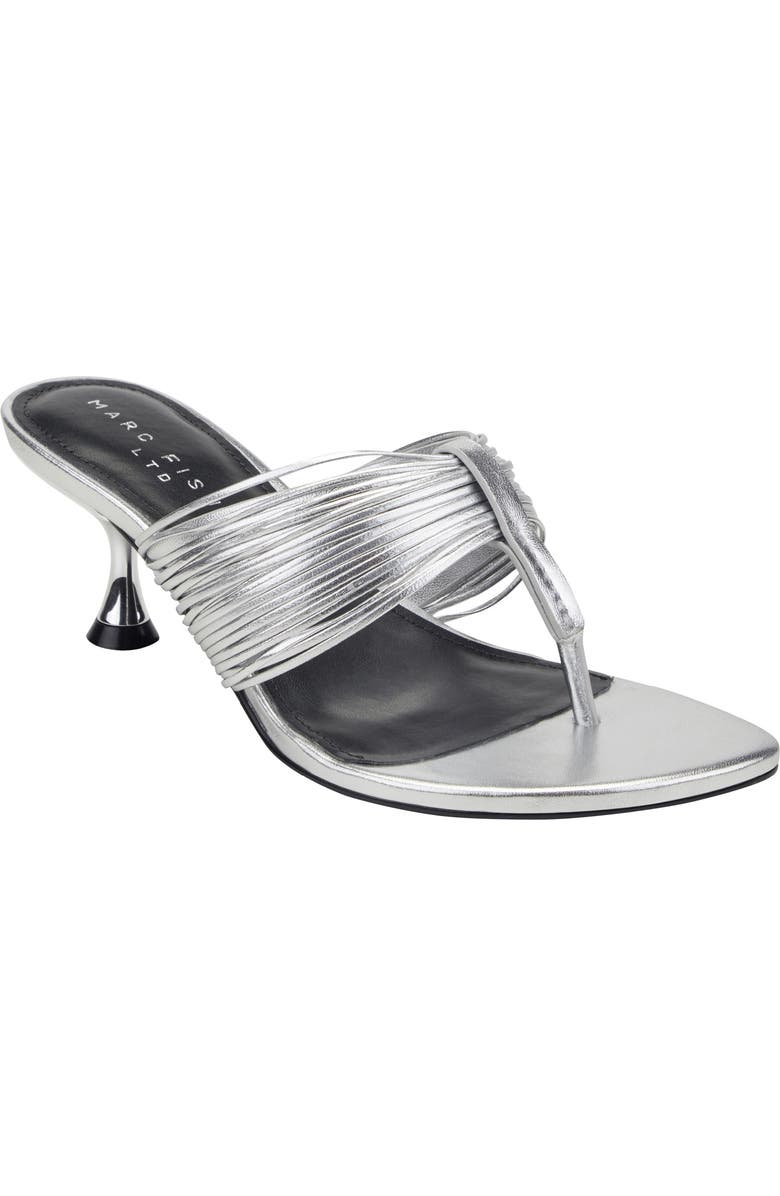 Marc Fisher LTD Pamilla Sandal, Main, color, Silver