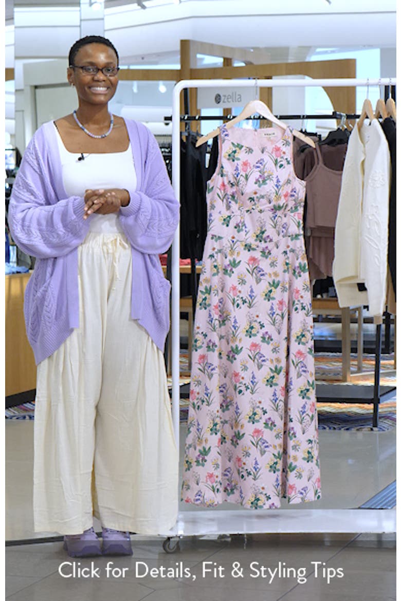 Occasion Floral Print Maxi Sundress video
