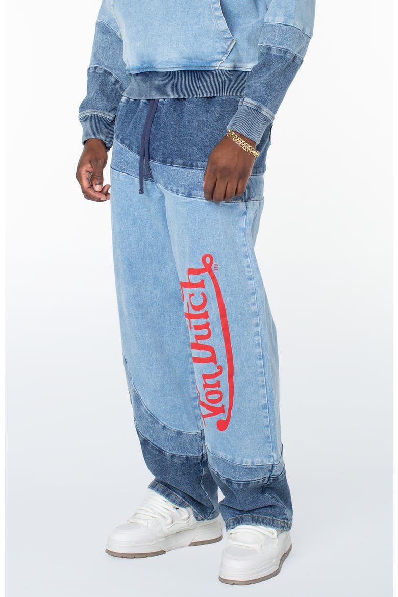 Swirl Straight Denim Pants, Alternate, color, Listener Wash