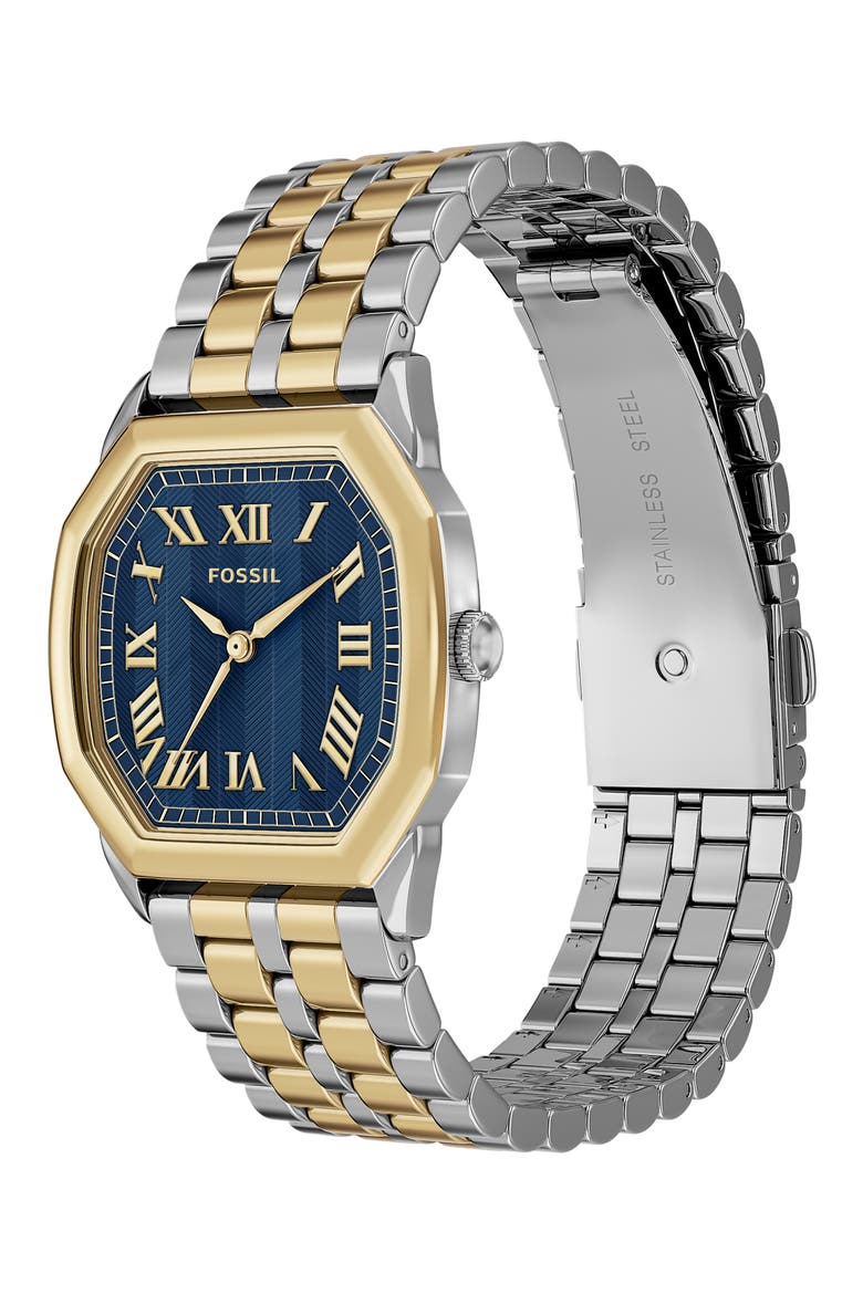 Harlow Two-Tone Bracelet Watch, 27mm, Alternate, color, TWO TONE