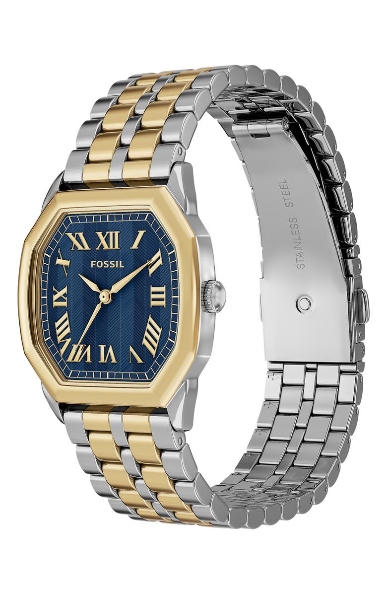 Fossil Harlow Two-Tone Bracelet Watch, 27mm, Alternate, color, Two Tone