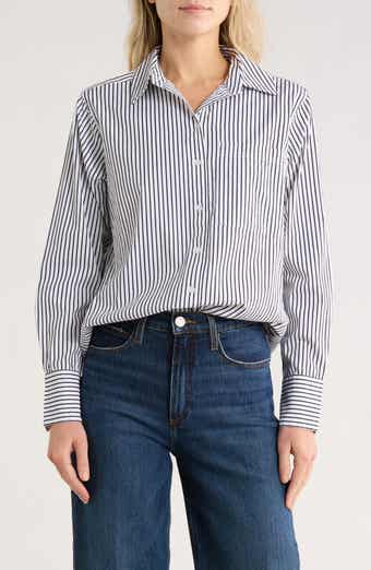 Nordstrom Stripe Poplin Button-Up Shirt