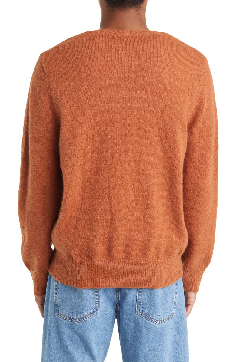 Topman Fluffy Crewneck Sweater, Alternate, color, 