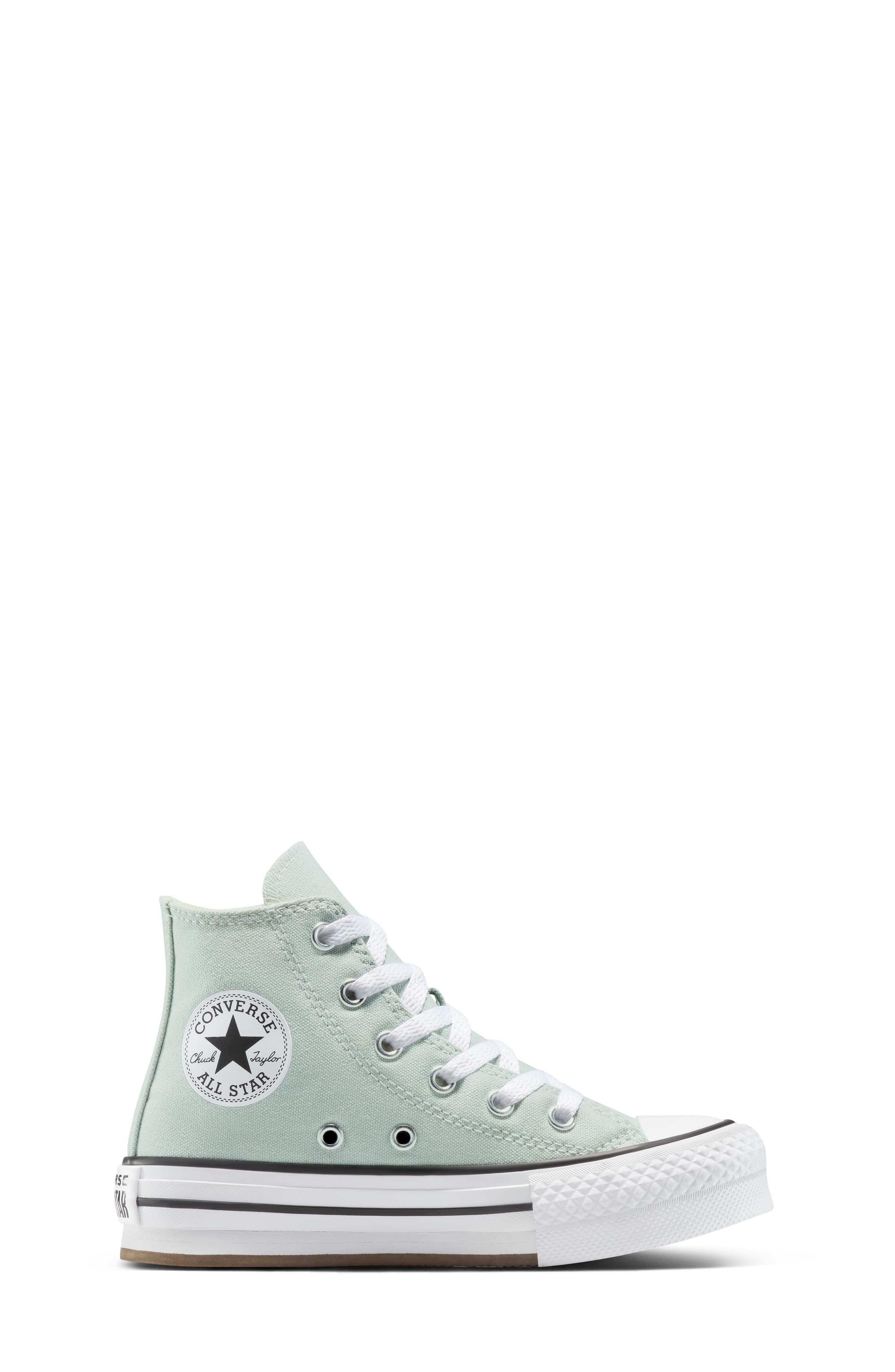 Converse Chuck Taylor<sup>®</sup> All Star<sup>®</sup> Lift High Top Sneaker, Alternate, color, Rainwashed Grey/ White