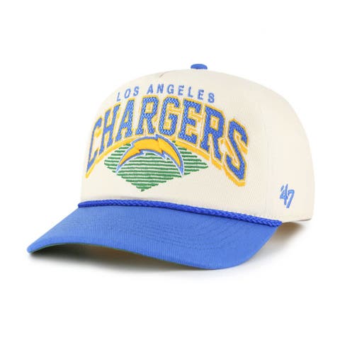 Men's '47  Cream Los Angeles Chargers Pomona Rope Adjustable Hitch Hat
