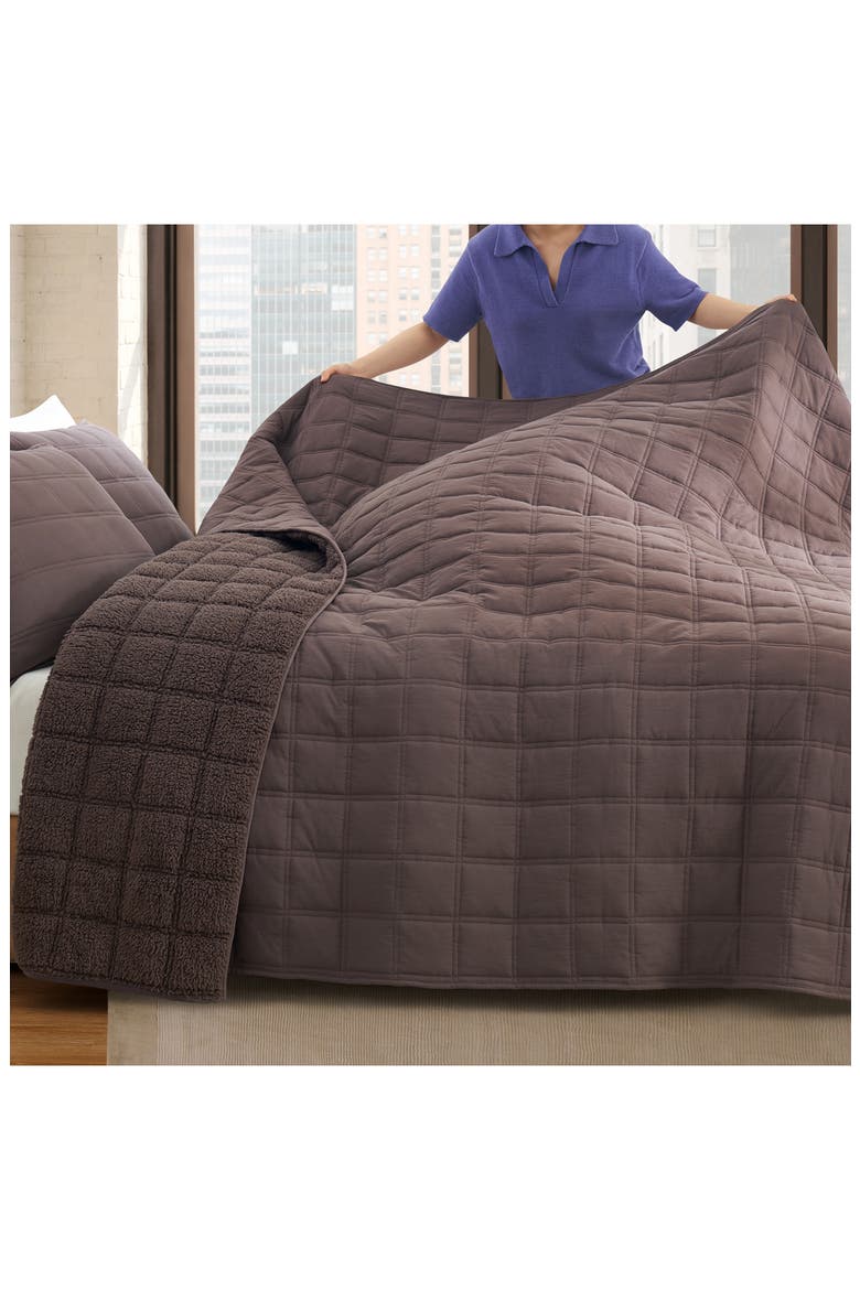 Gizelle Quilt Set, Alternate, color, BURNT CEDAR
