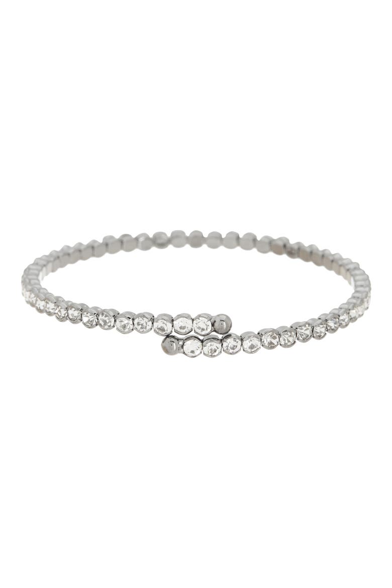 CZ Bangle Bracelet, Main, color, BLACK