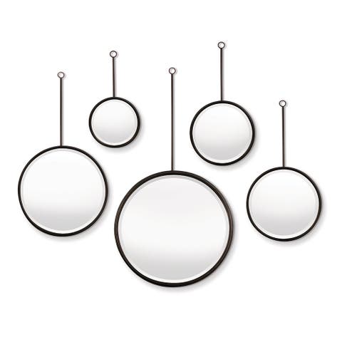 Maison Noir Pendulum Mirrors Set of 5