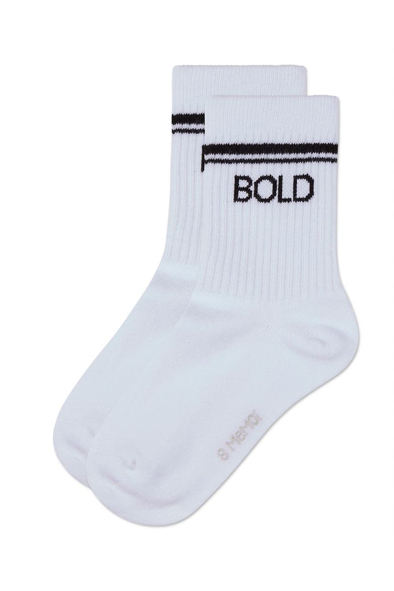 INSPO Athletic Crew Socks, Alternate, color, White