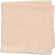 Eleventy Wool & Cotton Muslin Pocket Square