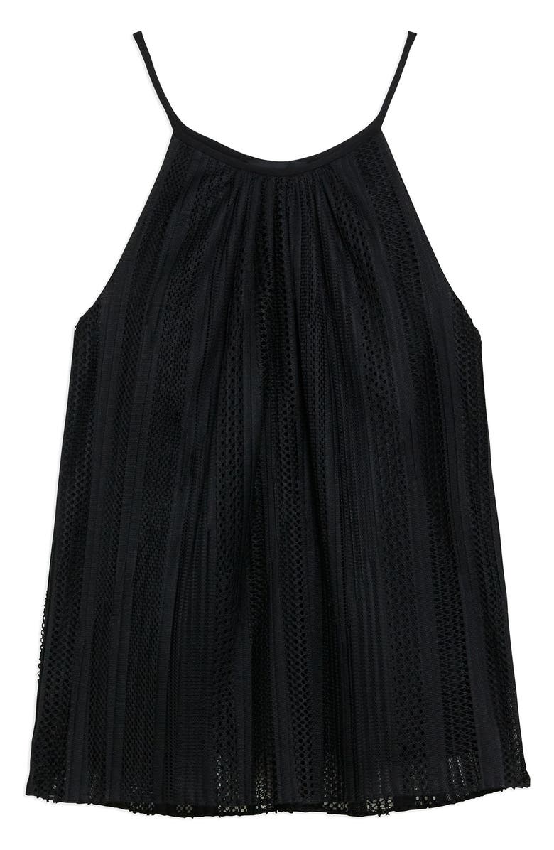 Theory Lace Pleated Halter Top, Alternate, color, 