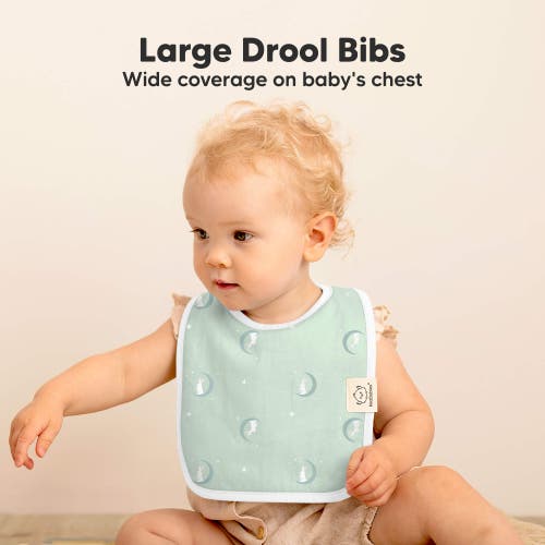 KEABABIES KEABABIES 8-PACK COAST DROOL BIBS