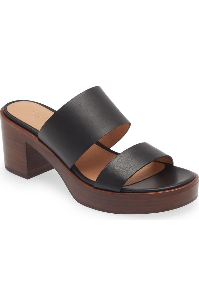 Madewell Double Strap Platform Slide Sandal, Main, color,