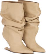 Balmain "No Wedge" smooth leather ankle boots