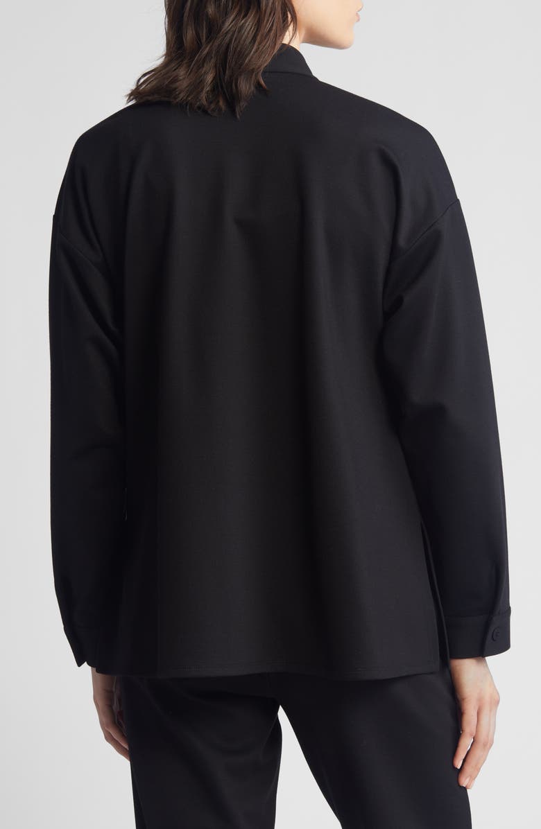Eileen Fisher Stand Collar Overshirt, Alternate, color, 