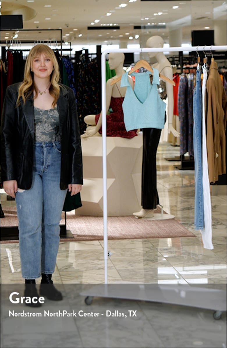 Warmup Collared Crop Top, sales video thumbnail