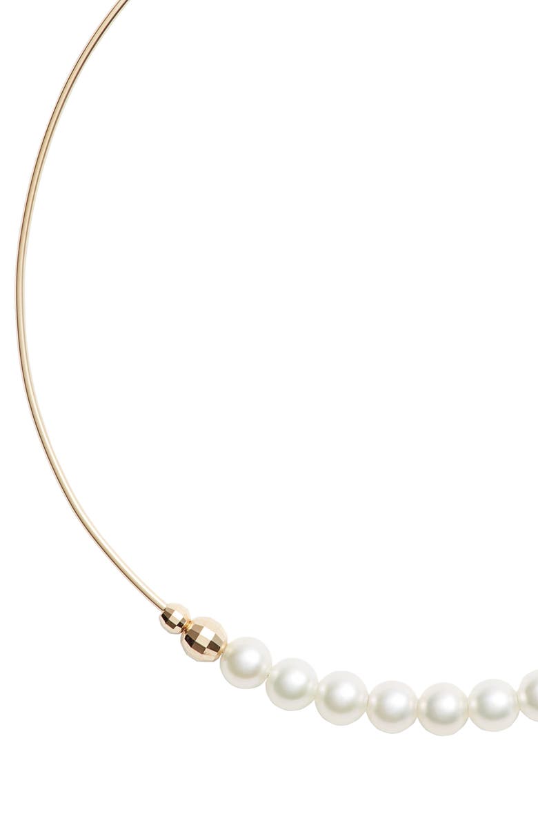 Mizuki Pearl Hoop Earrings, Alternate, color,