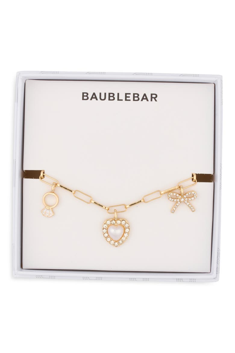 Bride Mode Charm Bracelet, Main, color, GOLD