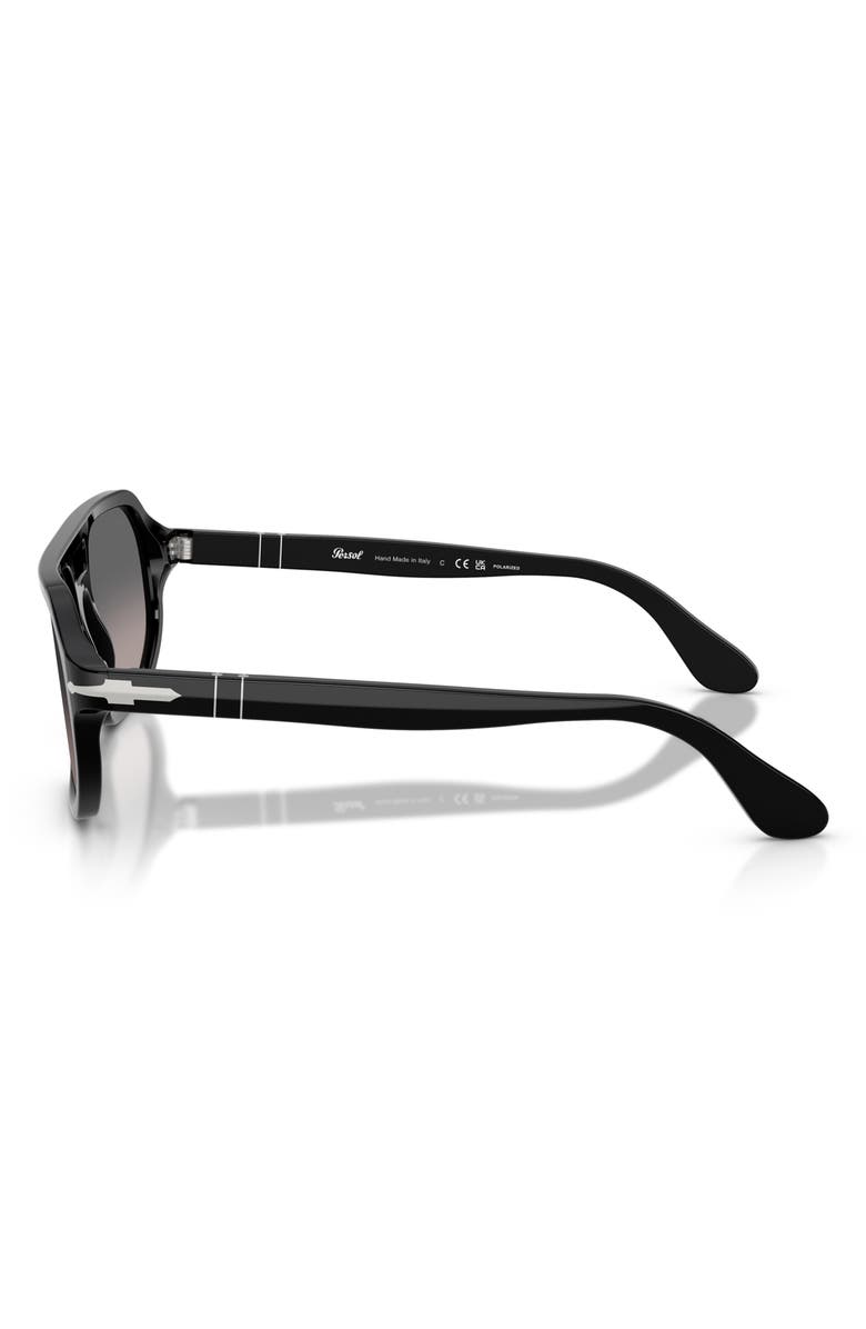 Persol Guido 56mm Gradient Polarized Pillow Sunglasses, Alternate, color,