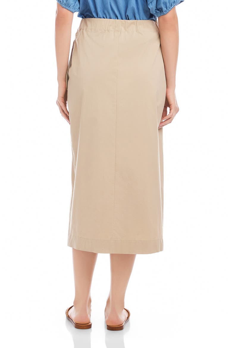 Penelope Wrap Midi Skirt, Alternate, color, STONE