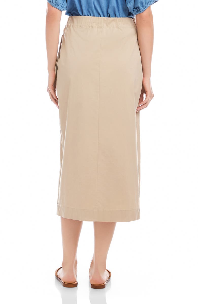 FIFTEEN TWENTY Penelope Wrap Midi Skirt, Alternate, color, Stone