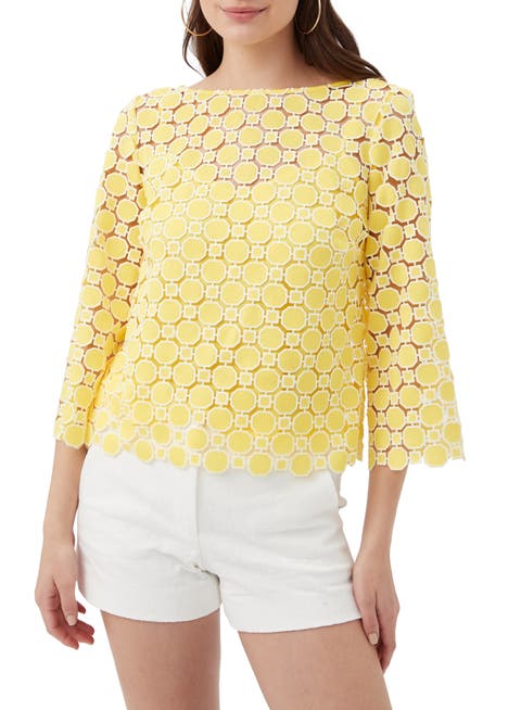 Sun Geometric Lace Top
