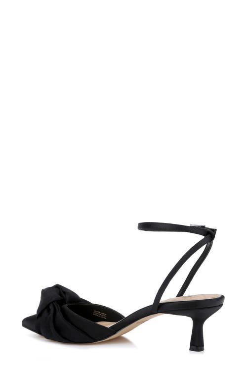 Jewel Badgley Mischka Favor Ankle Strap Pointed Toe Kitten Heel Pump