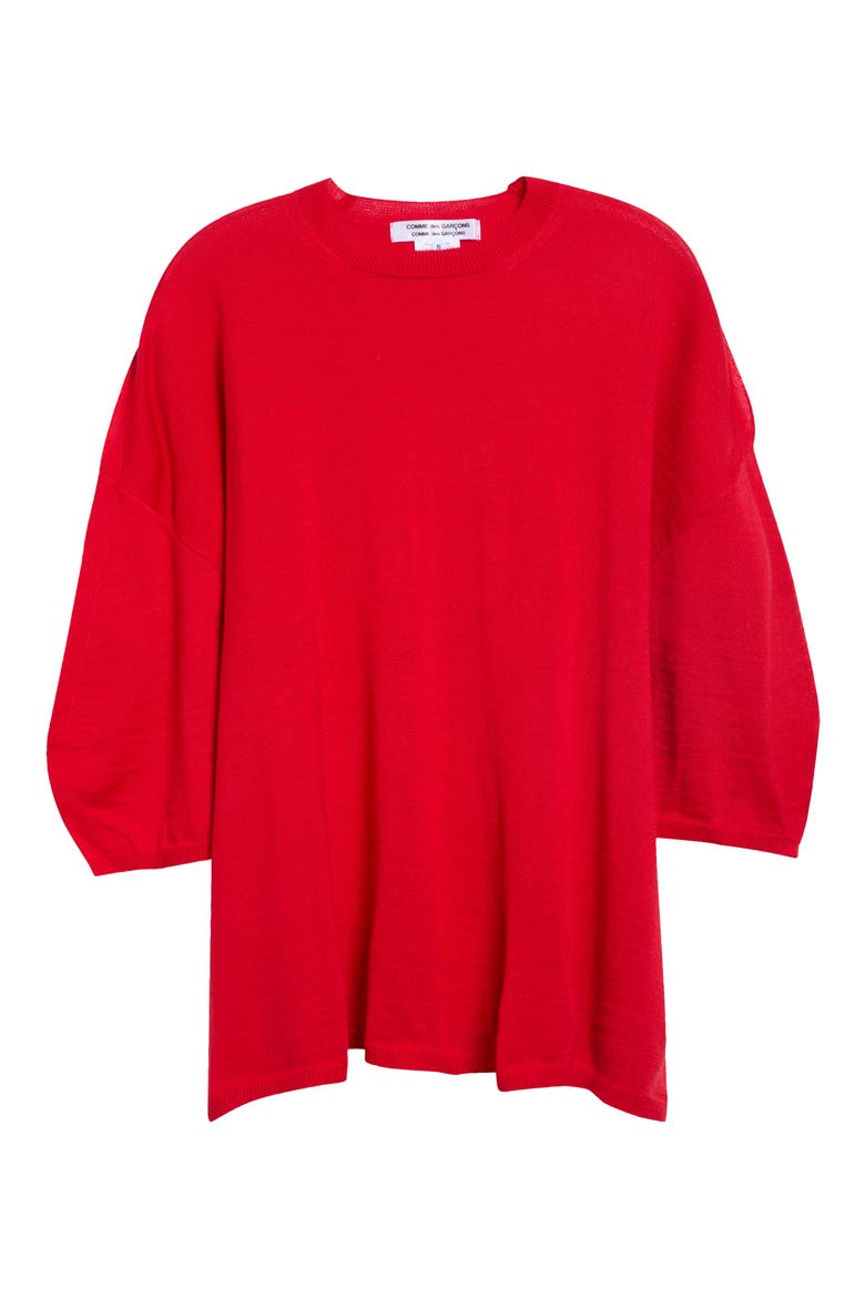 12 Gauge Acrylic and Wool Sweater, Alternate, color, RED