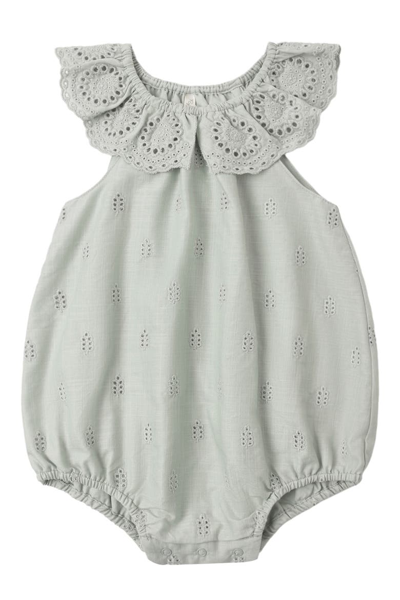 Myla Cotton Eyelet Bodysuit, Alternate, color, SEAFOAM