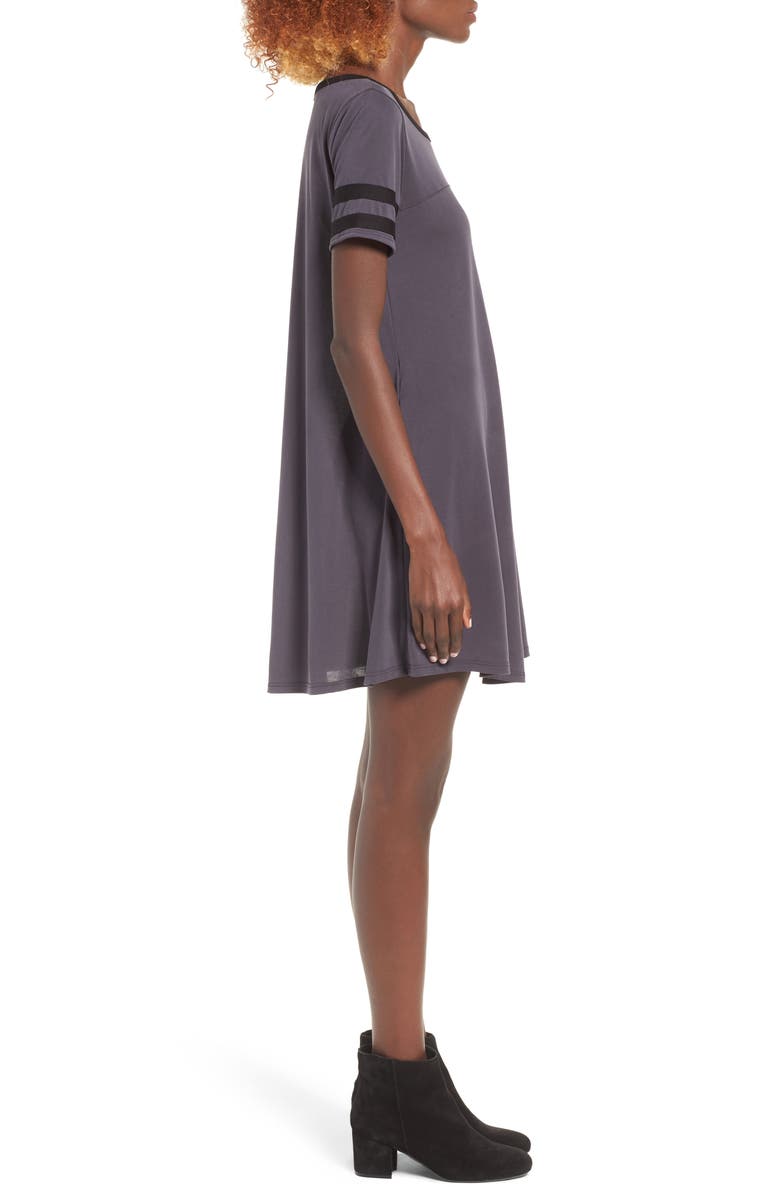 Socialite Varsity T-Shirt Dress, Alternate, color, 