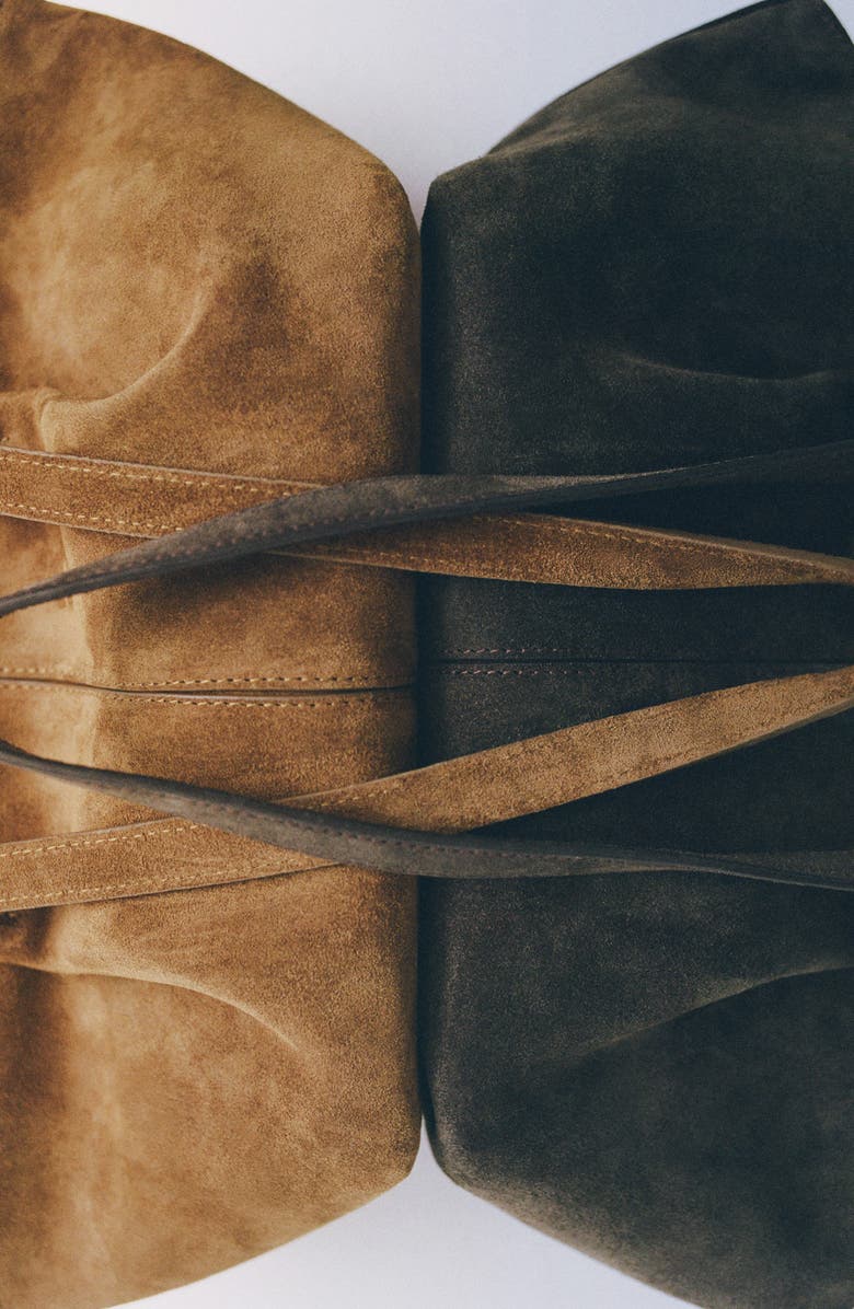 MANGO Suede Shoulder Bag, Alternate, color,