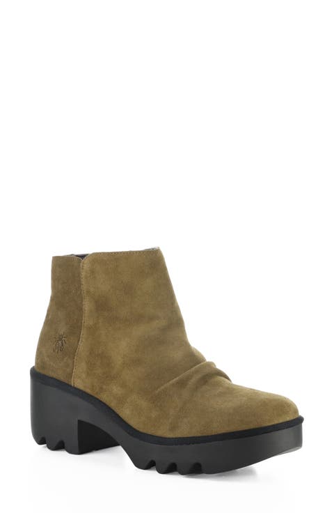 Tulp Lug Sole Platform Bootie