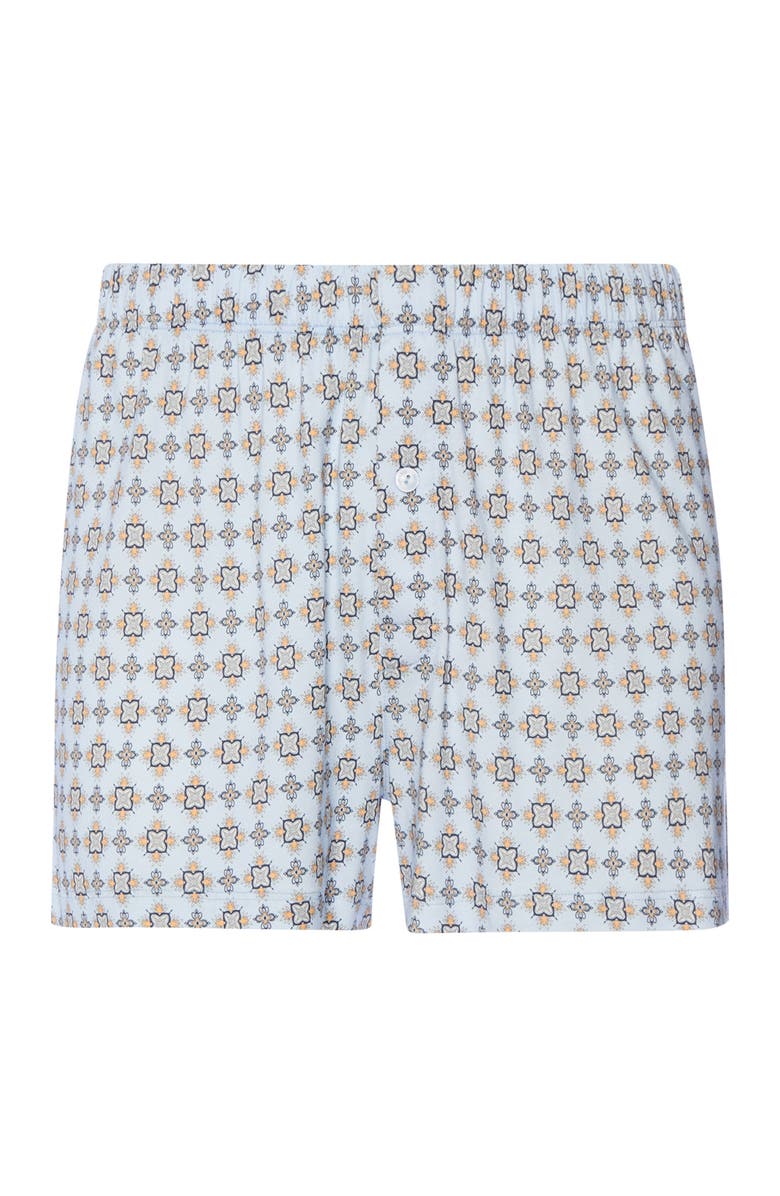 Hanro Fancy Jersey Cotton and TENCEL Boxers, Alternate, color, Pumpkin Ornaments