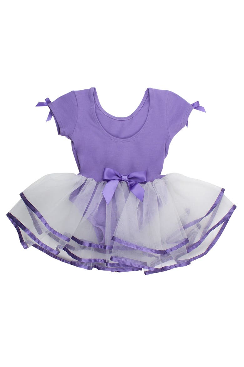 Girls Signature Tutu Leotard, Alternate, color, Wisteria Purple