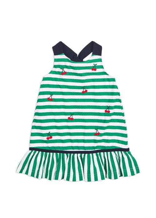 Florence Eiseman Stripe Knit Dress With Cherries In Multi