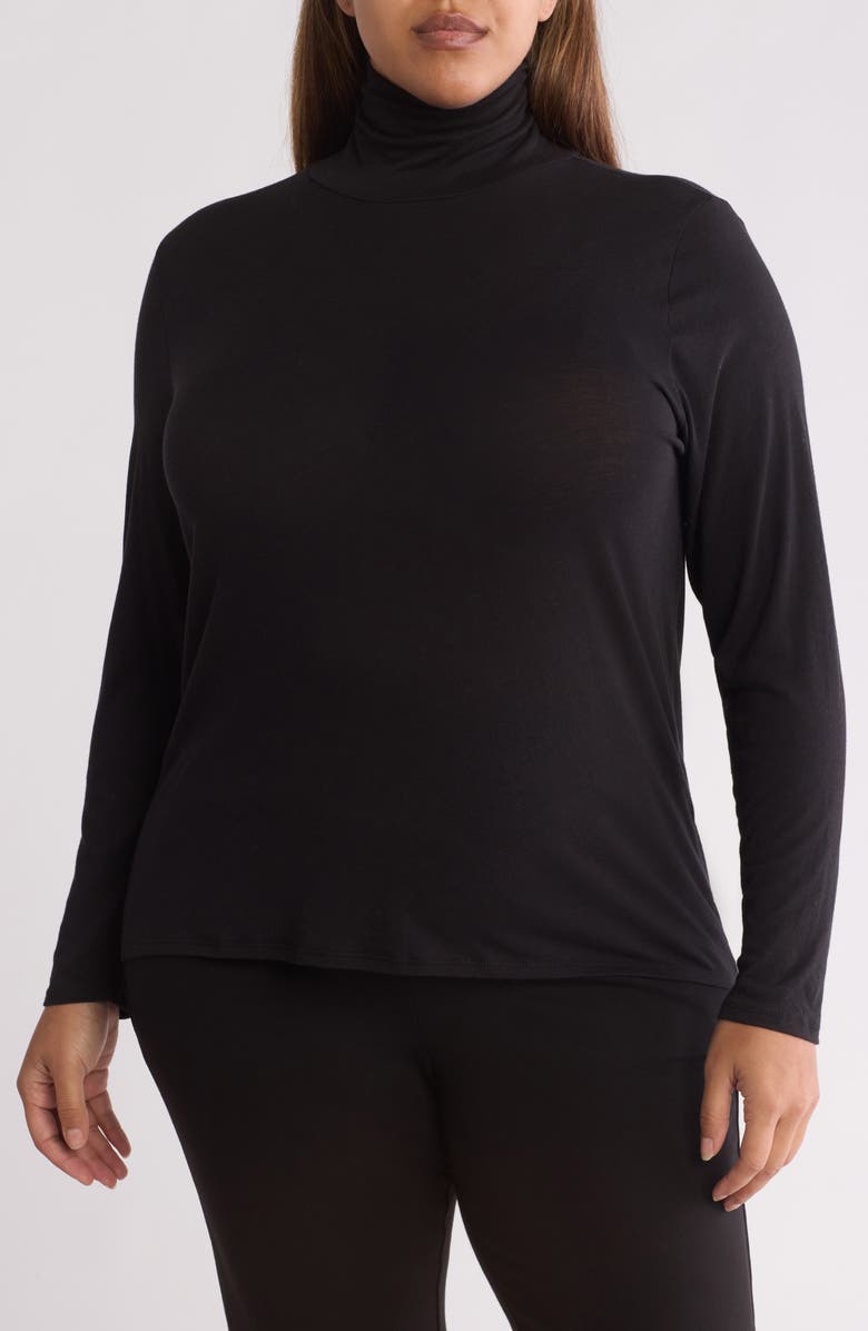 Eileen Fisher Long Sleeve Turtleneck Top, Main, color, 