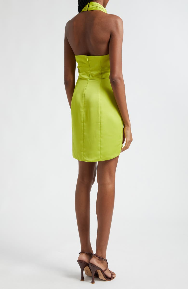 Ramy Brook Jona High Neck Satin Dress, Alternate, color, 