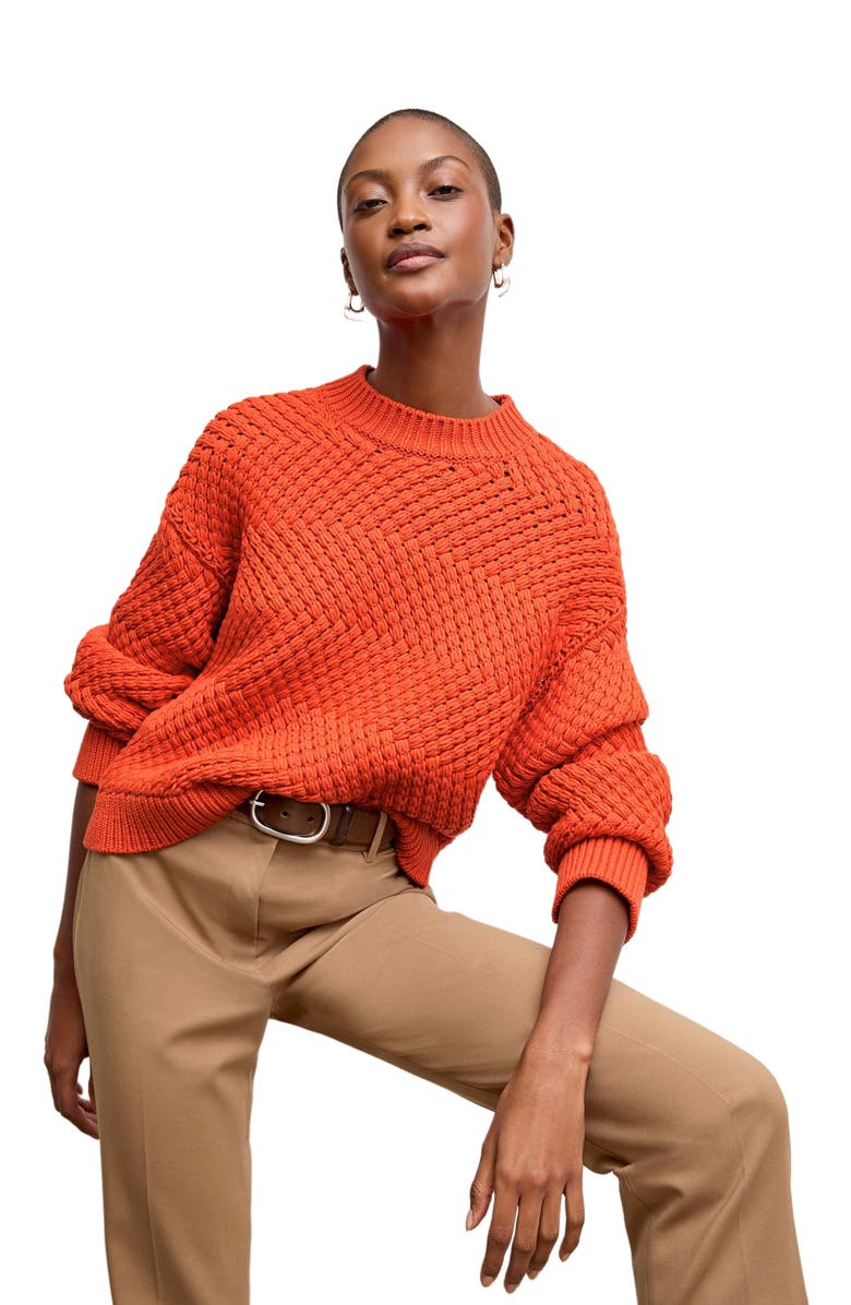 M.M.LaFleur Kiki Crewneck Sweater - Marl Knit, Main, color, 