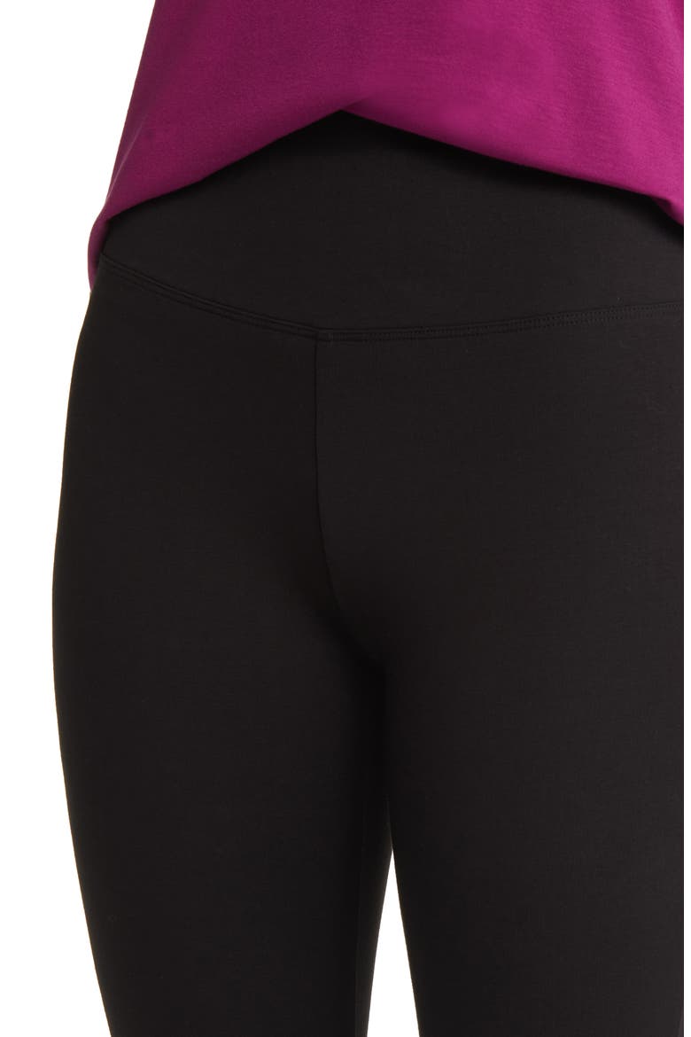 High Waist Crop Leggings, Alternate, color, BLACK