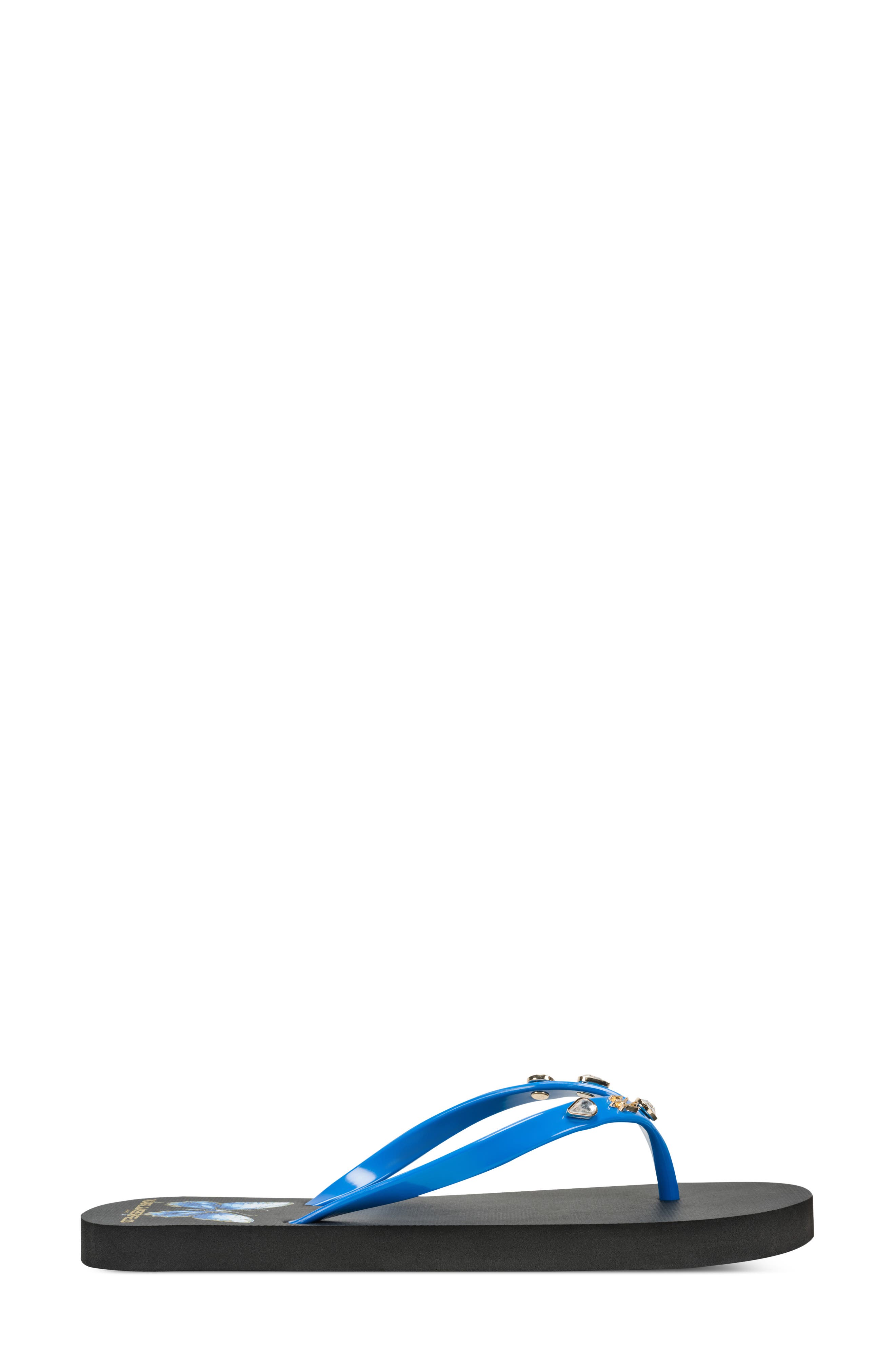Zimia Stone Flip Flop, Alternate, color, BRILLIANT BLUE