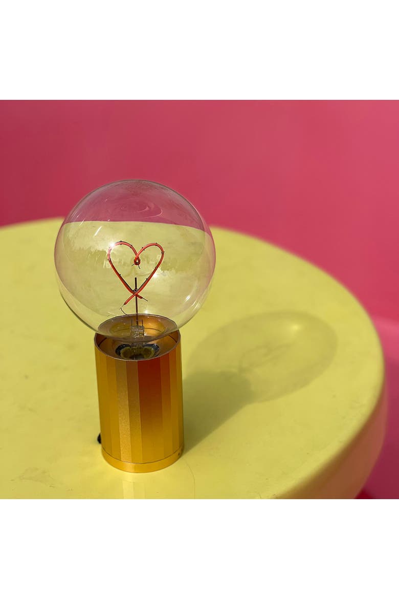 Heart Portable Table Lamp, Alternate, color, Gold