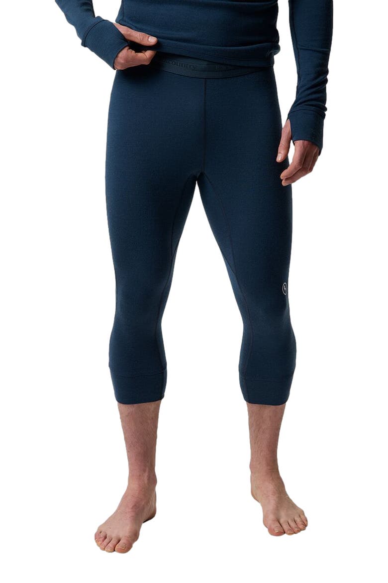 Cedars Rws Merino Mid-Wt Baselayer 3/4 Bottom - Men's, Main, color, Midnight Blue